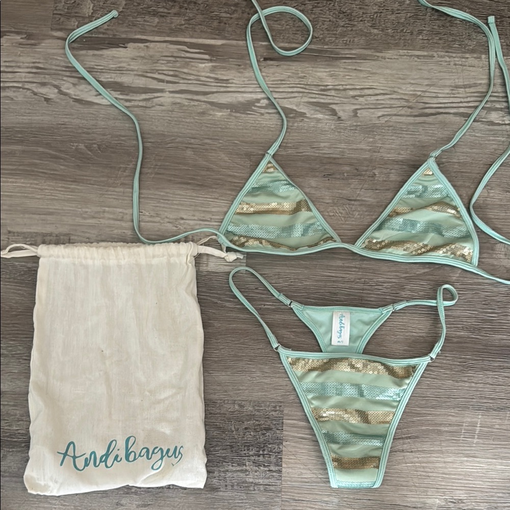 Mint Green Bikini Set